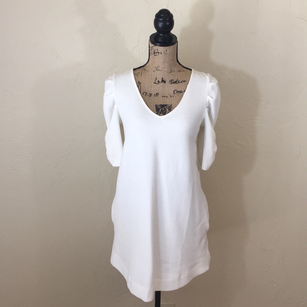 Anthropologie Deletta Ruched Sleeve Tunic